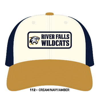 River Falls Retail Online Richardson 112 Tri Cream/Navy/Amber Gold - Woven Patch