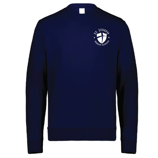 St. Joe's Youth All-Day Core Basics Fleece Crew with Embroidery - Navy