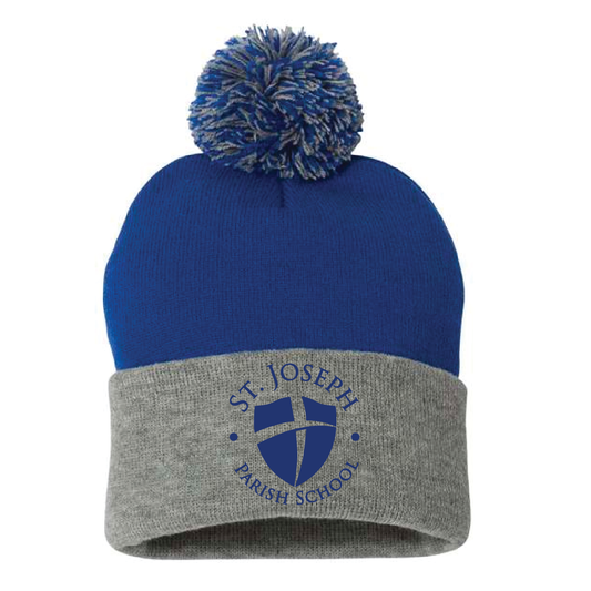 St. Joe's 12" Pom-Pom Cuffed Beanie