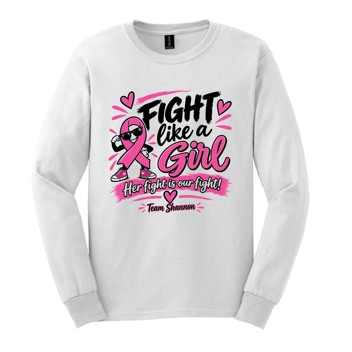 Team Shannon Benefit Gildan 100% Cotton Long Sleeve T-shirt