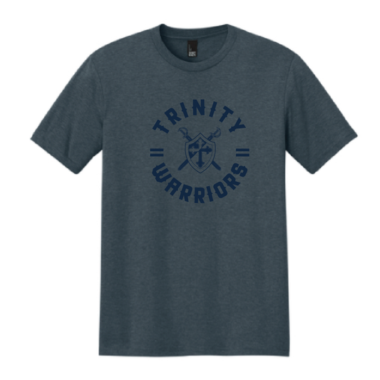 Trinity Academy Triblend Shirt - Navy Circle Design