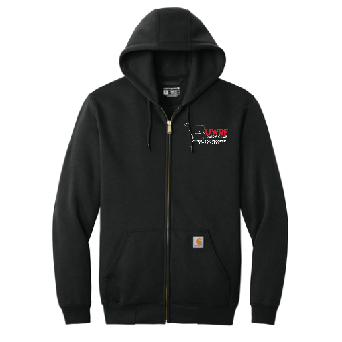 UWRF Dairy Club Carhartt Midweight Full Zip Sweatshirt
