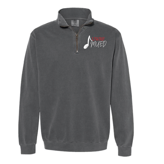 UWRF Music Education Comfort Colors® Ring Spun 1/4-Zip Sweatshirt