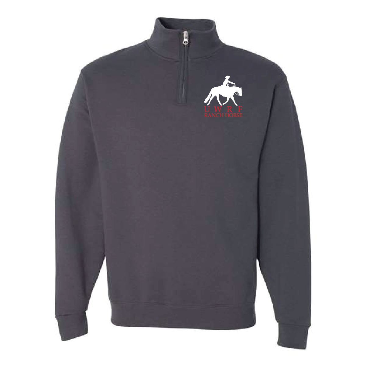 UWRF Ranch Horse Jerzees NuBlend 1/4 Zip Sweatshirt