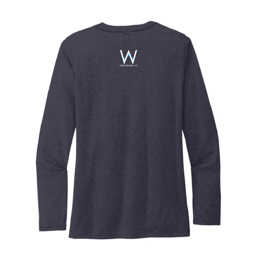 Welman Allmade Women's Tri-Blend Long Sleeve with Print
