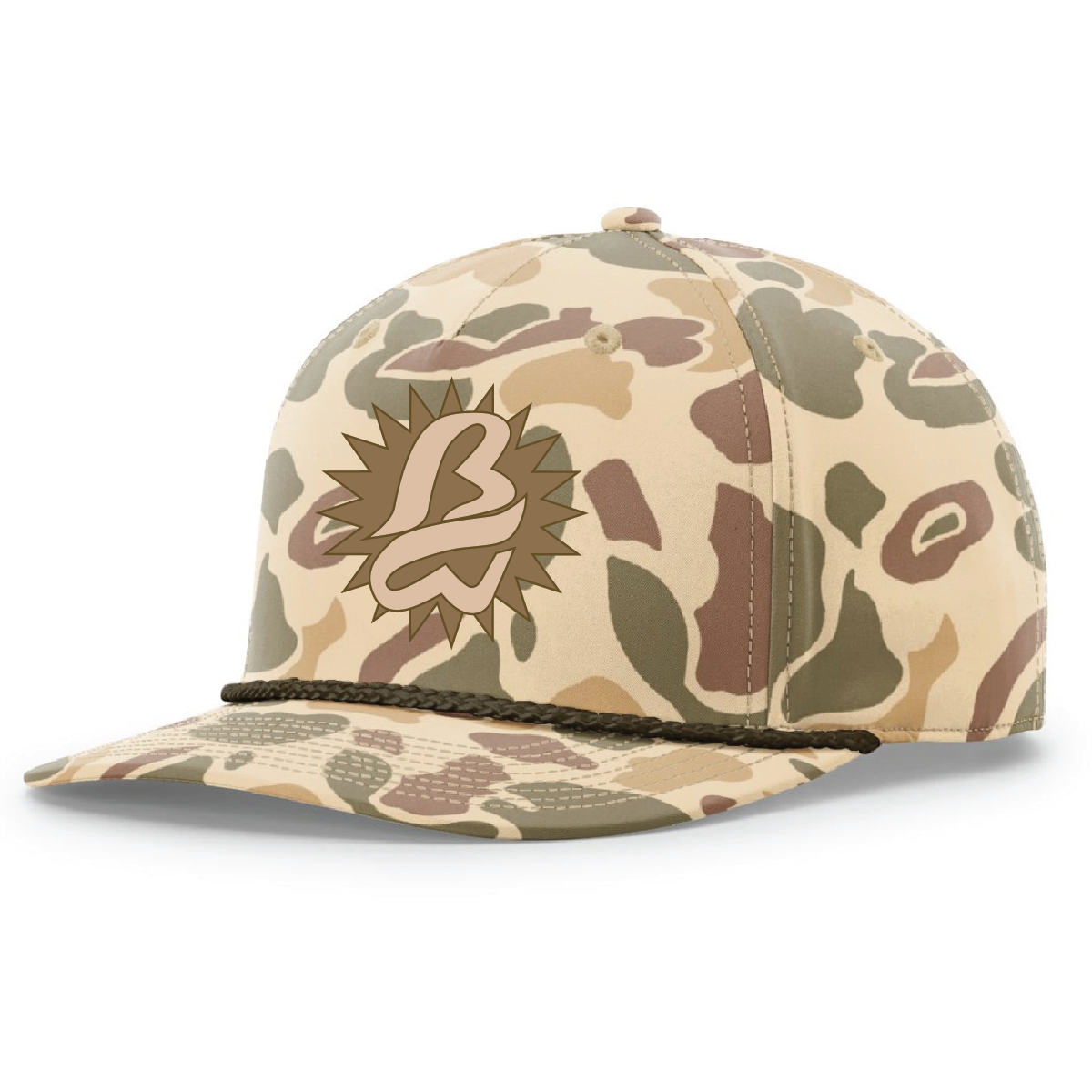 Welman Richarson Printed 5 Panel Classic Rope Hat with Embroidery