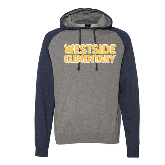 Westside Elementary Unisex Raglan Hooded Sweatshirt