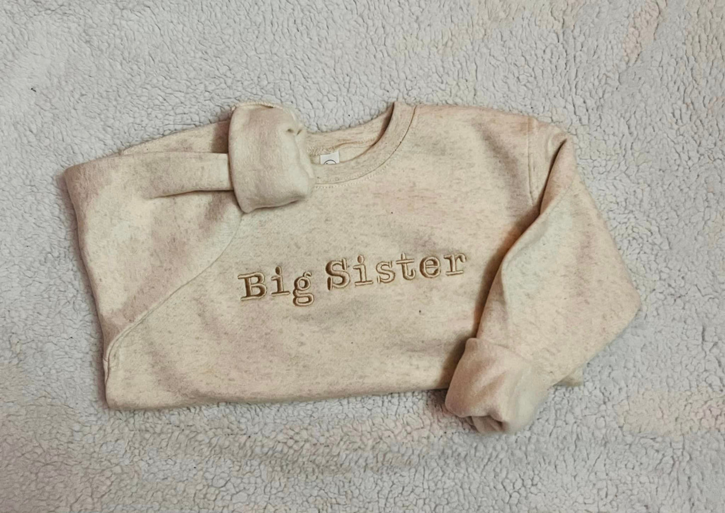 Big Brother or Big Sister Embroidered Crewneck Sweatshirt