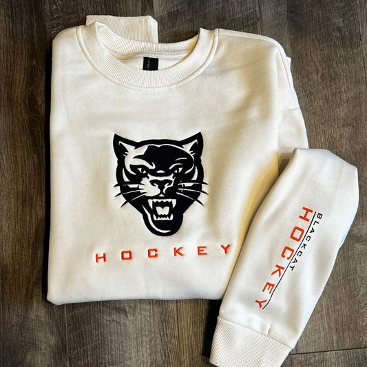 Blackcats District V.I.T. Heavyweight Fleece Crew- Embroidered Logo