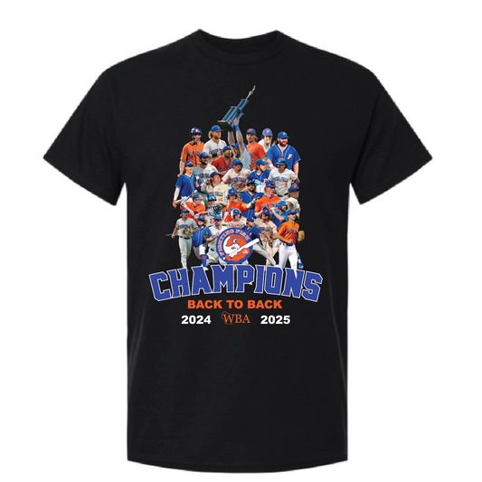 River Falls Retail Online Fighting Fish Back to Back WBA Champions Short Sleeve T-shirt
