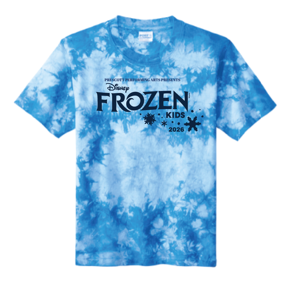 Frozen Kids Port & Co Crystal Tie-Dye Tee
