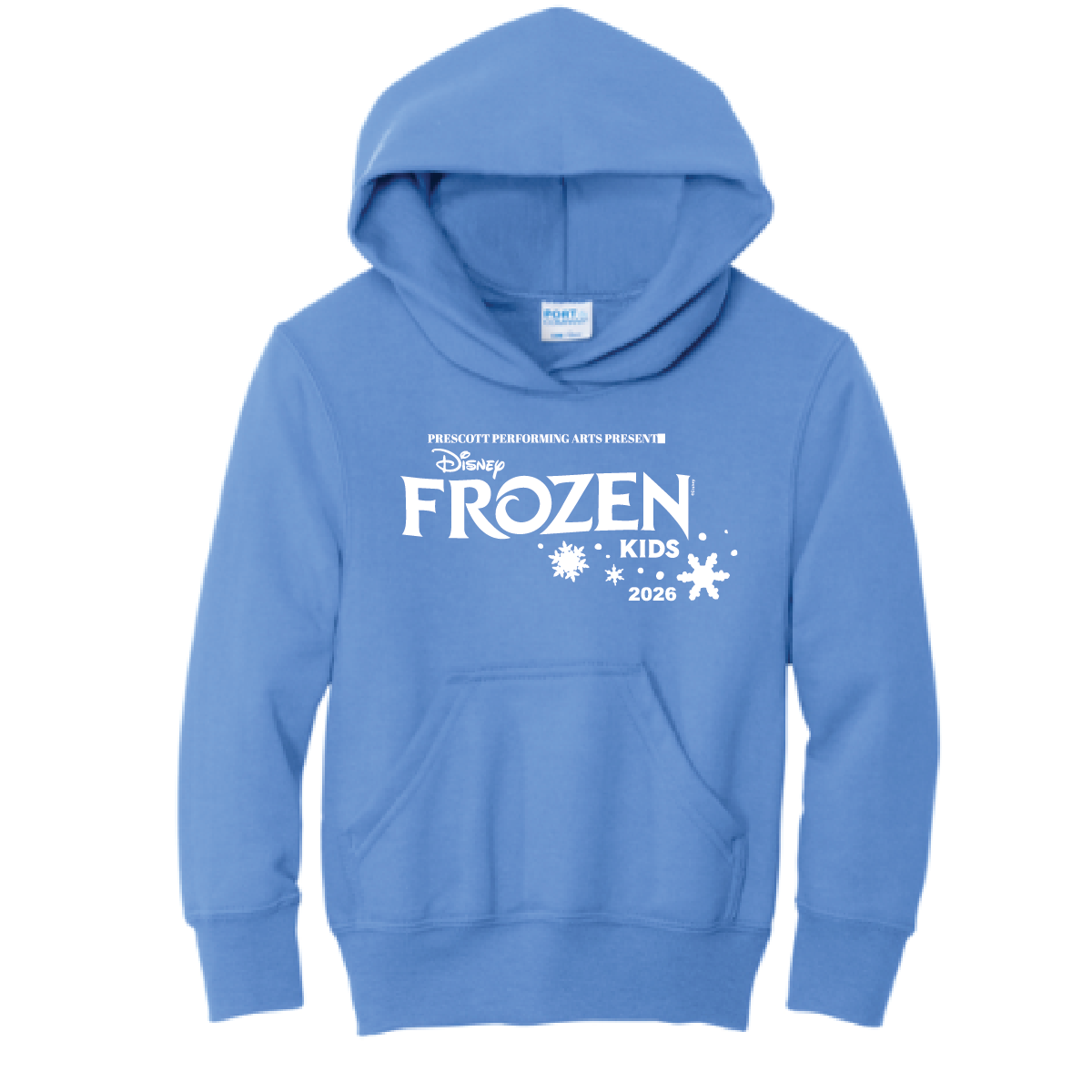 Frozen Kids Port & Co Core Fleece Pullover Hooded Sweatshirt