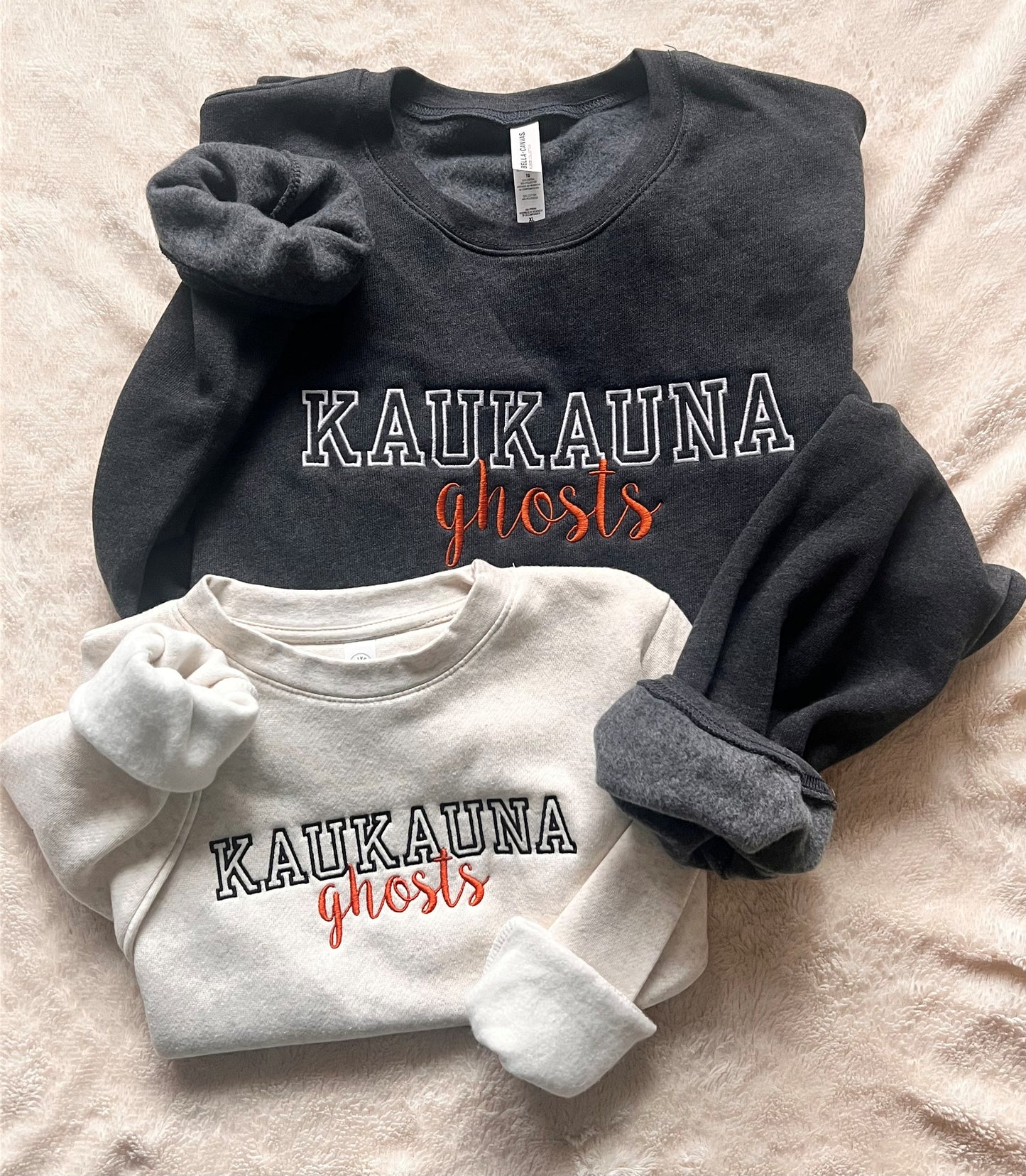 Custom Team Name & Mascot Embroidered Sweatshirt | Personalized School Spirit Crewneck | Game Day Team Apparel