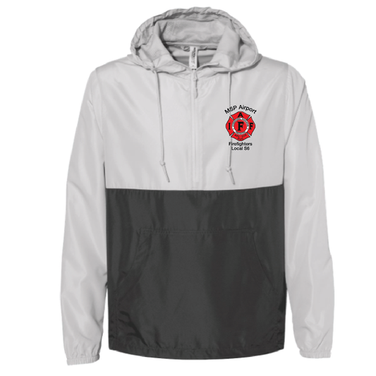 MSP Airport Independent Trading Unisex Lightweight Quarter-zip Windbreaker Pullover Jacket