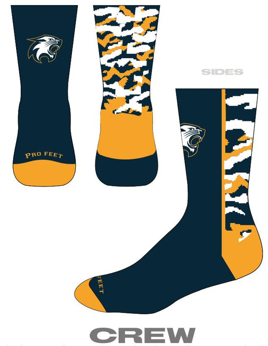 River Falls Retail Online Pro Feet Navy Sublimated Sock
