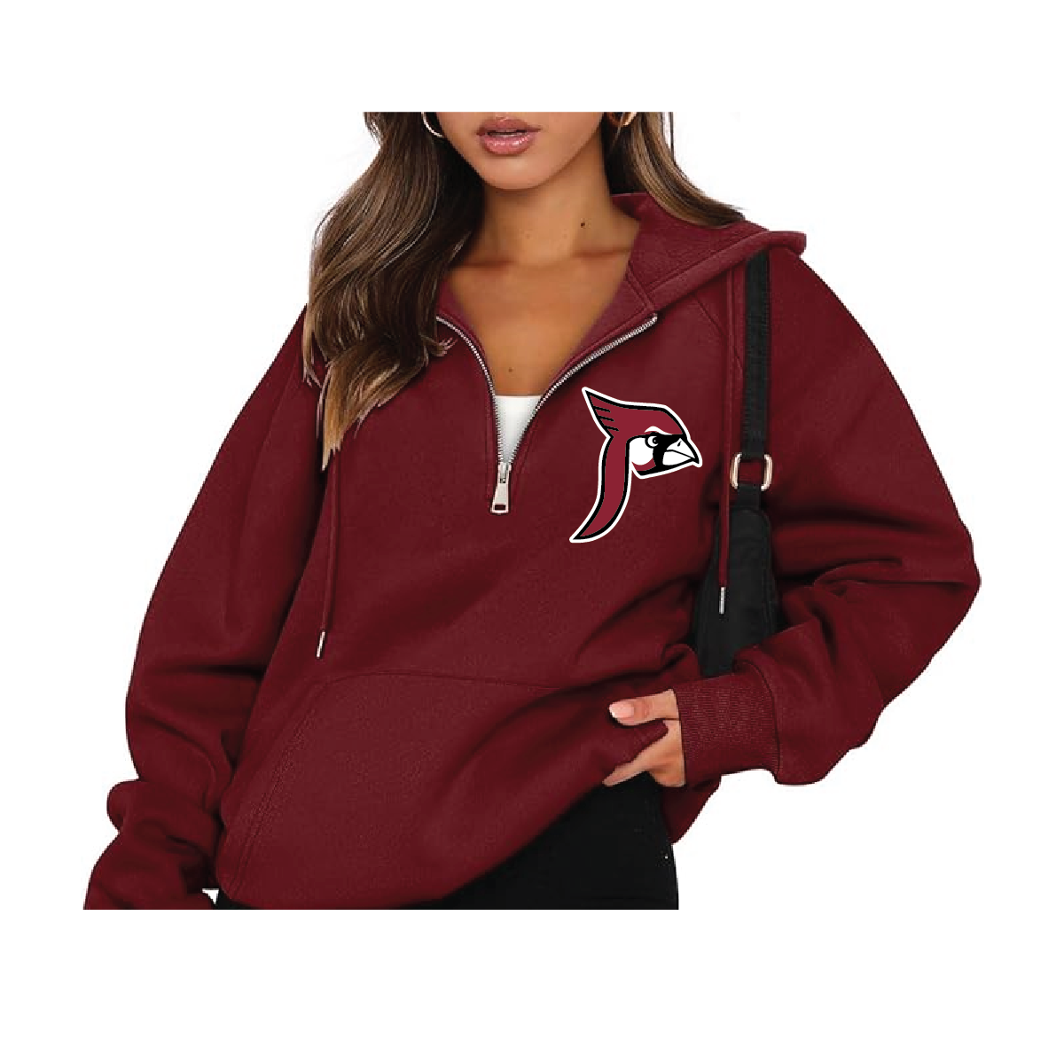 Prescott Retail Online Ladies 1/4 Zip with Flying P logo