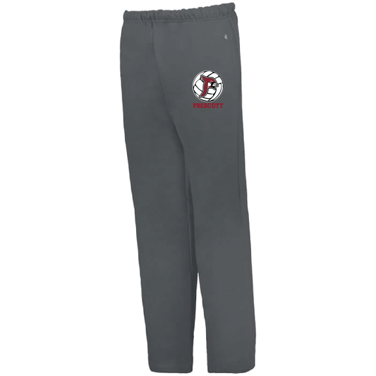 Prescott Volleyball Badger Open Bottom Fleece Pant with Embroidery