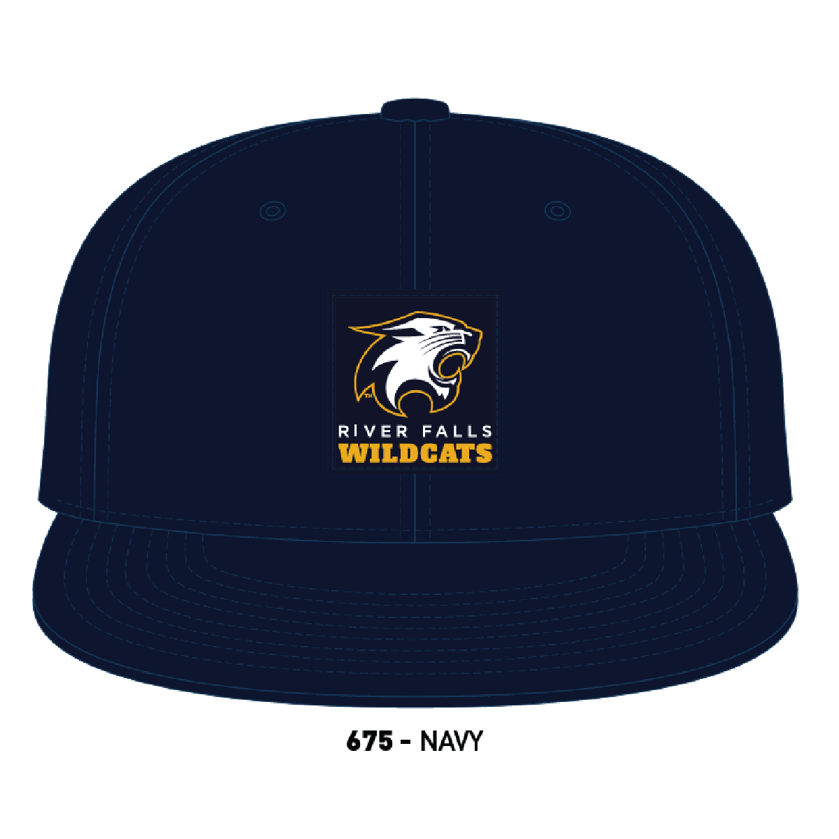 River Falls Retail Online Solid Navy R-Flex Adjustable - Square Rubber Patch