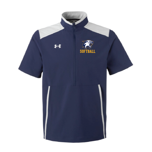 River Falls Softball Under Armour Men's Motive Short Sleeve Half-Zip