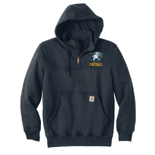 RFYFA Carhartt rain defender Paxton Heavyweight Hooded Zip Mock Sweatshirt