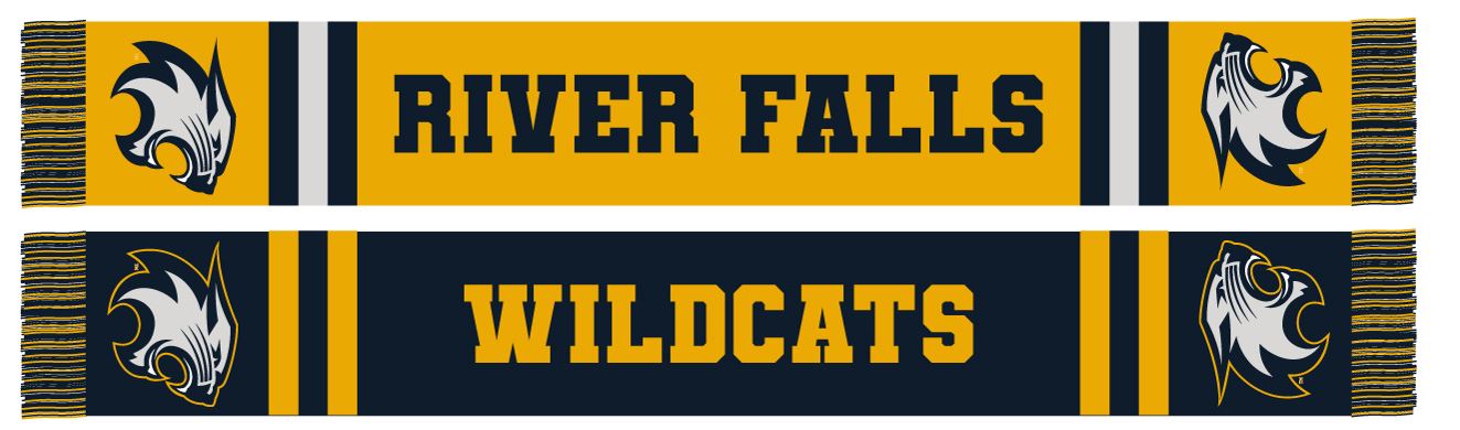 River Falls Wildcats Retail Online Knit Scarf