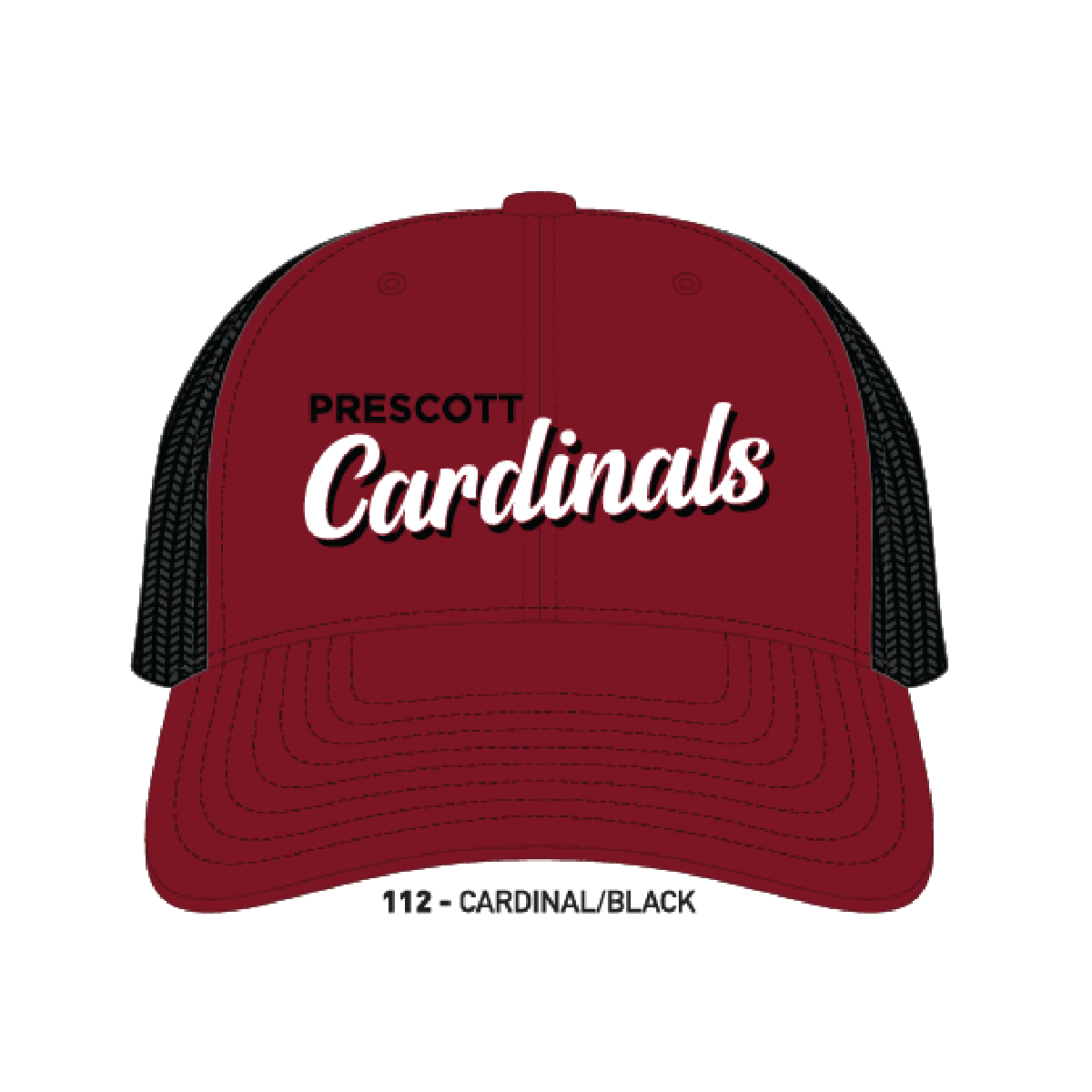 Prescott Retail Online Mesh Back Trucker 112-Silicone Patch