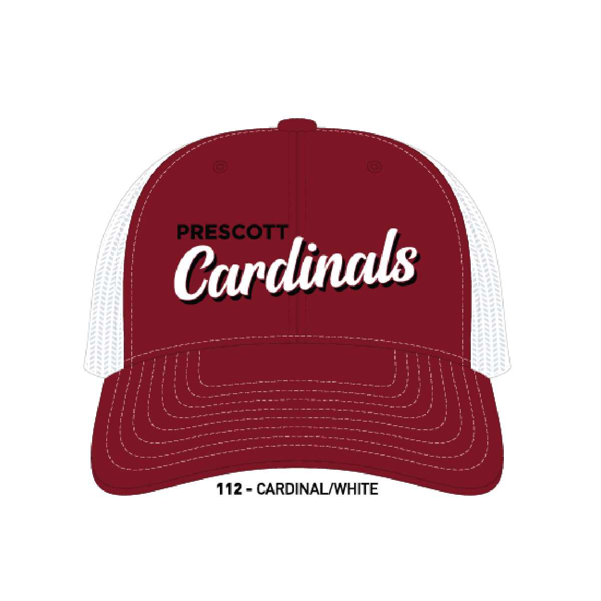 Prescott Retail Online Mesh Back Trucker 112-Silicone Patch