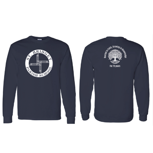 St. B 75 Anniversary Gildan Heavy Cotton Long Sleeve T-Shirt