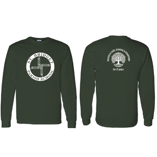 St. B 75 Anniversary Gildan Heavy Cotton Long Sleeve T-Shirt