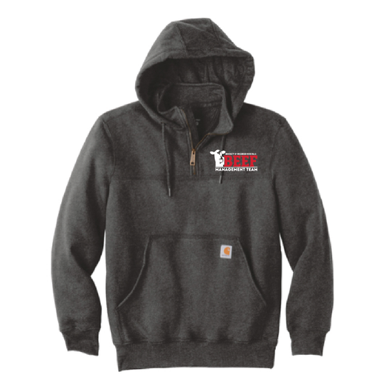 UWRF Beef Management Carhartt ® Rain Defender ® Paxton Heavyweight Hooded Zip Mock Sweatshirt