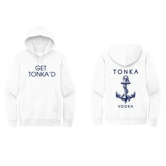 Tonka Vodka- Get Tonka'd Sweatshirt- White and Light Blue