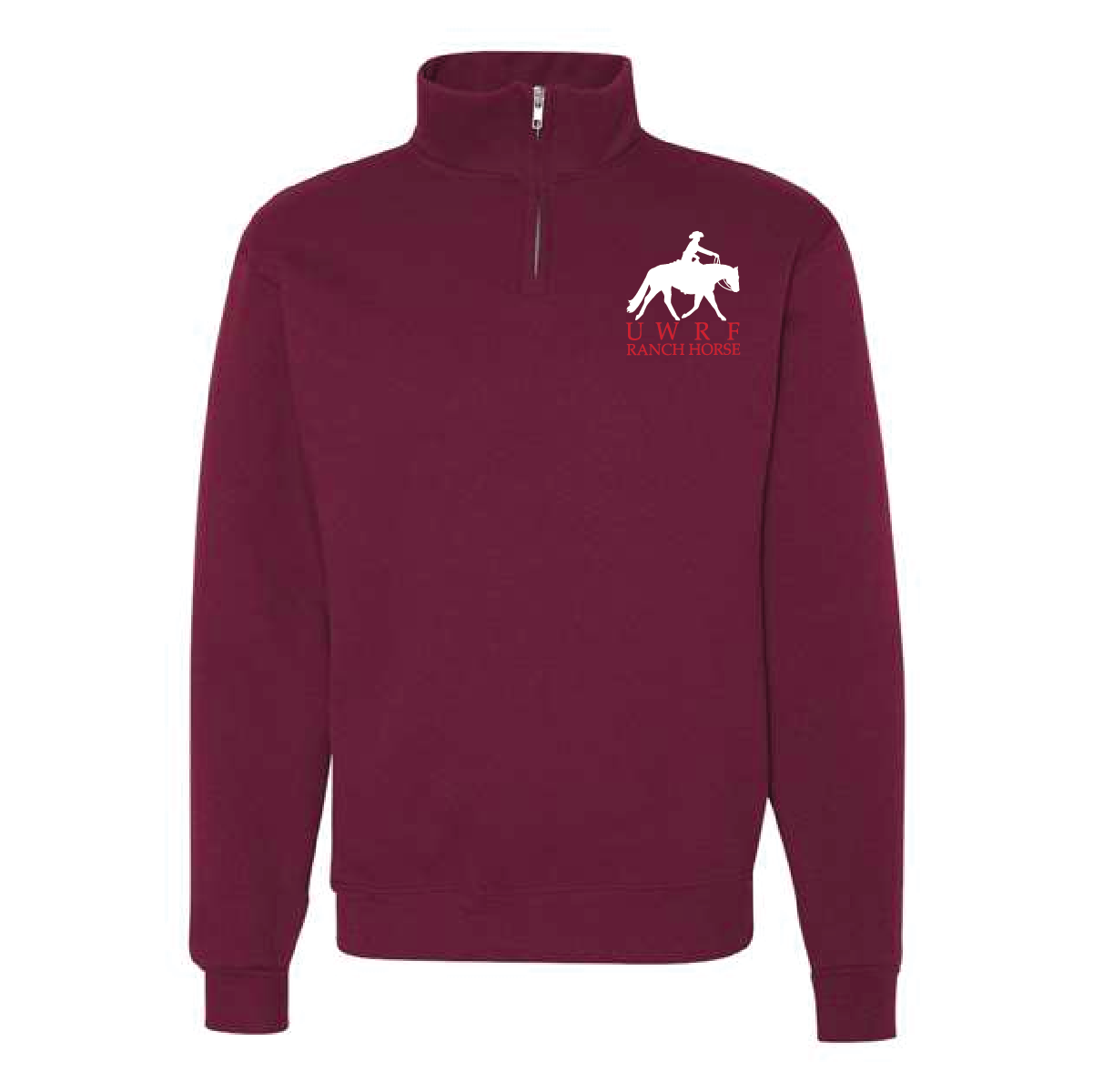 UWRF Ranch Horse Jerzees NuBlend 1/4 Zip Sweatshirt