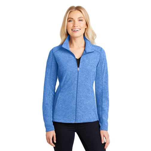 TCLAD Port Authority Ladies Heather Microfleece Full-Zip Jacket