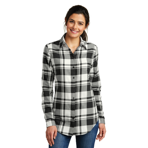 TCLAD Port AuthorityLadies Plaid Flannel Tunic